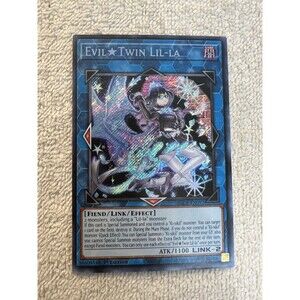 Yu‑Gi‑Oh Evil★Twin Lilla – BLCR‑EN097 – Secret Rare – Link Fiend – 1st Edition